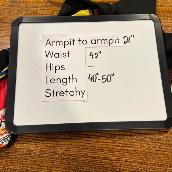 Multicolor Striped Sleeveless deep v-neck midi Dress size large - Picture 9 of 14